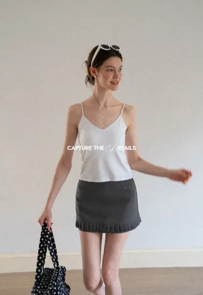 Ruffled Hem Mini Skirt