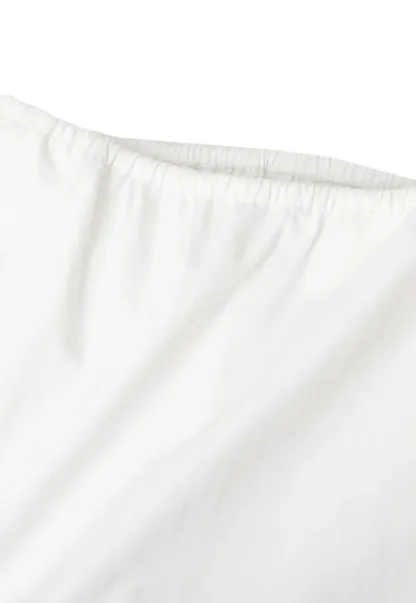 High Waist Elastic Waist A Line Skirt