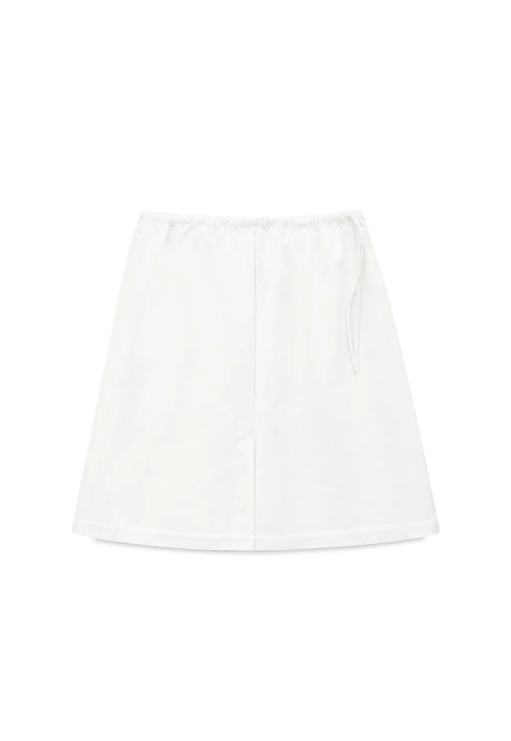 High Waist Elastic Waist A Line Skirt