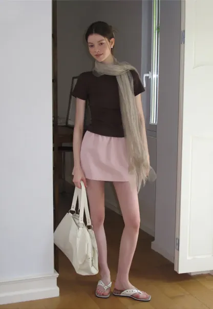 High Waist A Line Skirt