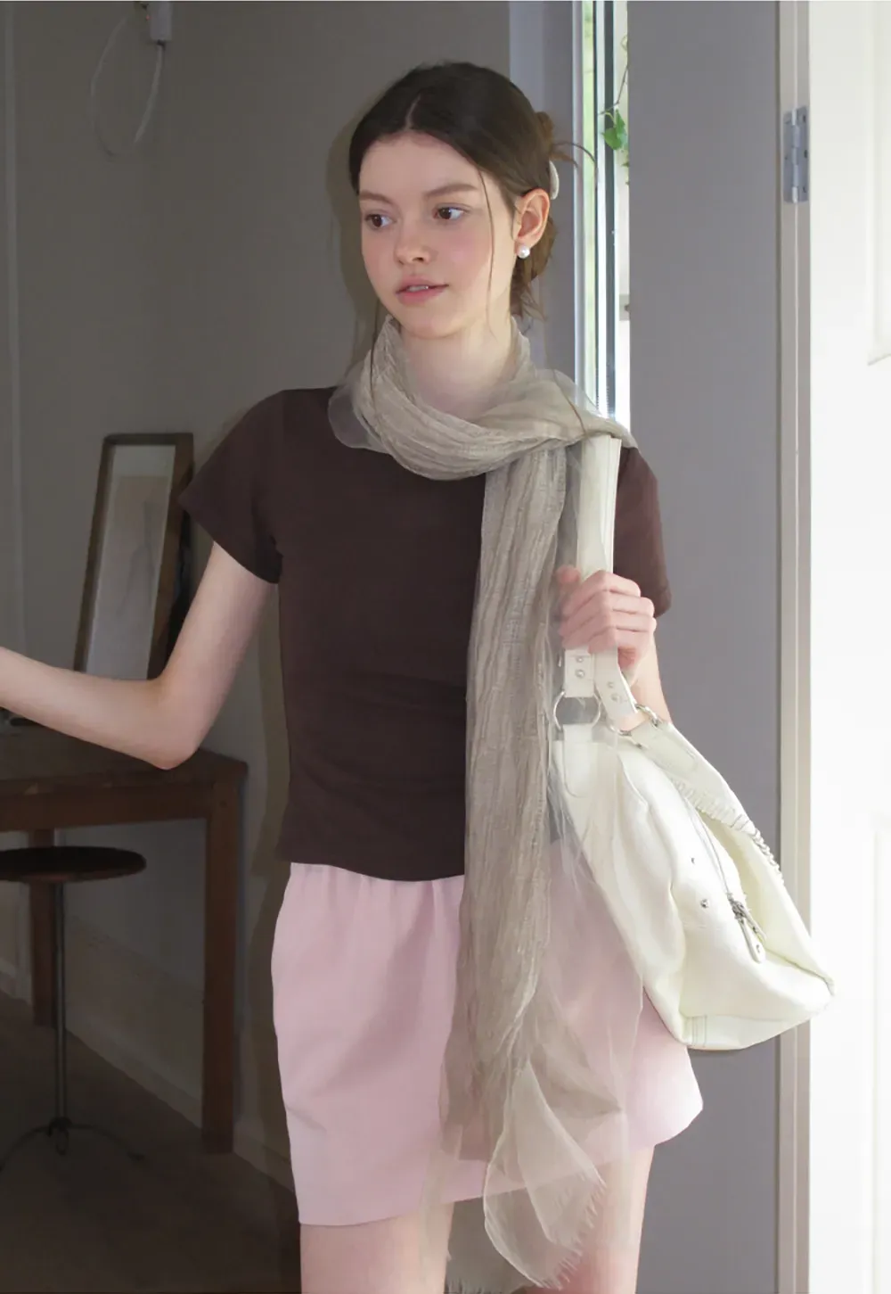 High Waist A Line Skirt