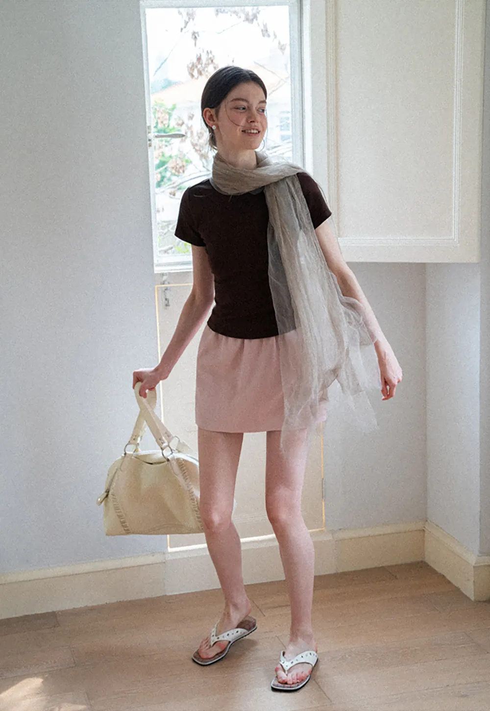 High Waist A Line Skirt