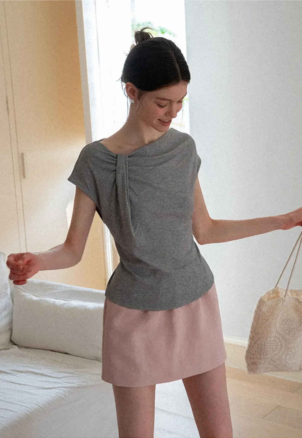 High Waist A Line Skirt