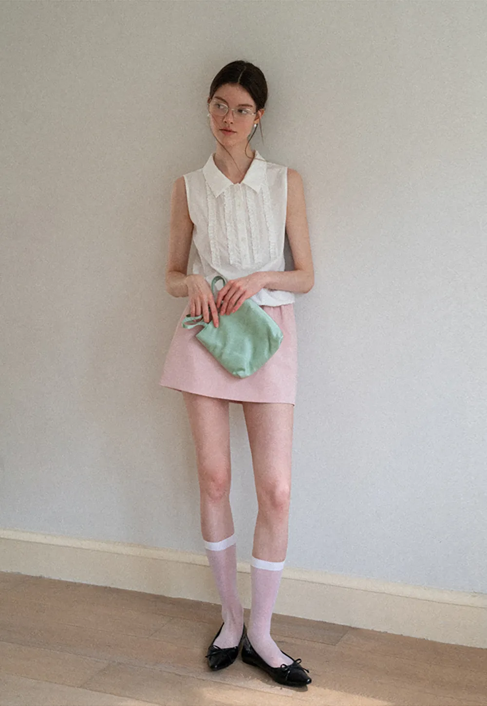 High Waist A Line Skirt