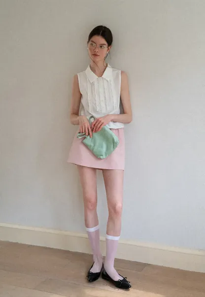 High Waist A Line Skirt