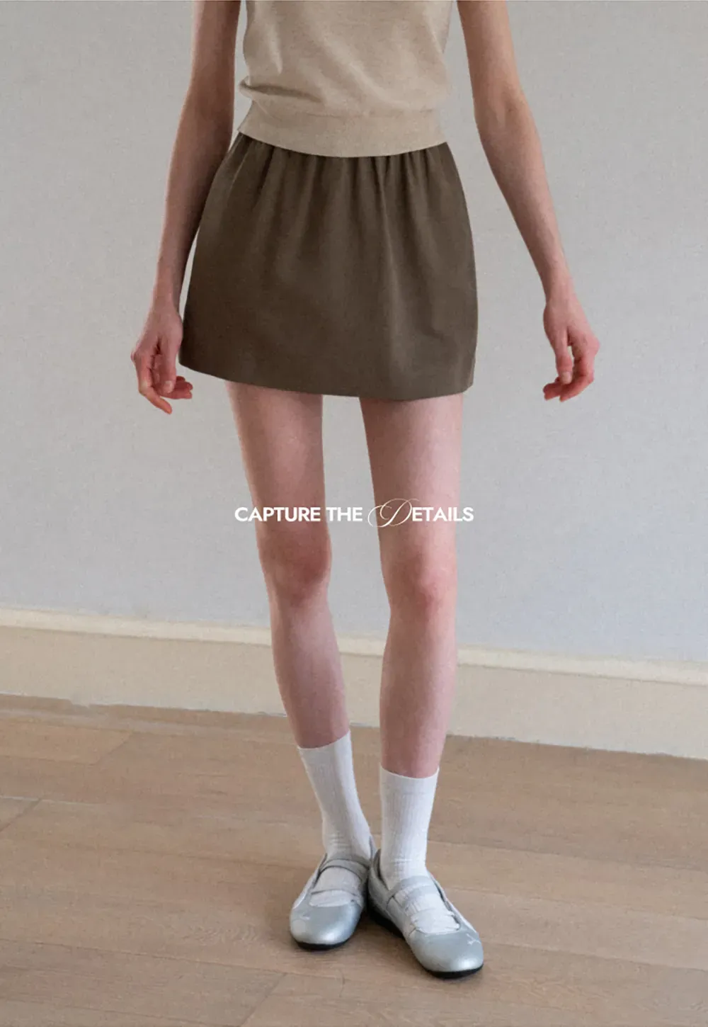 High Waist A Line Skirt