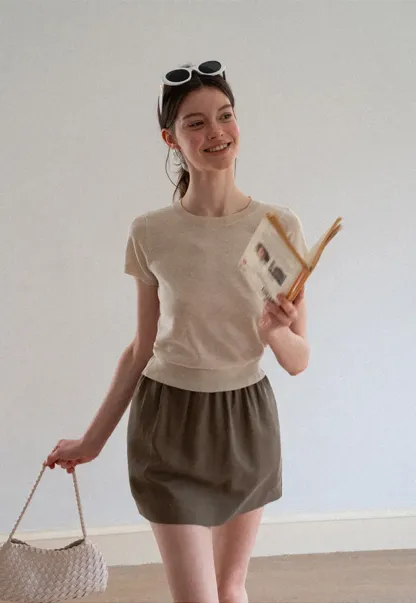 High Waist A Line Skirt