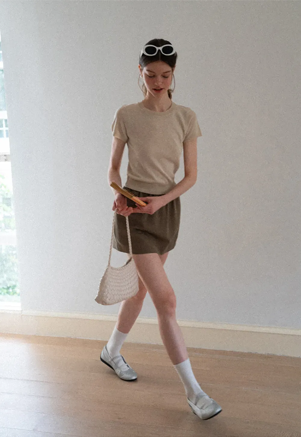 High Waist A Line Skirt