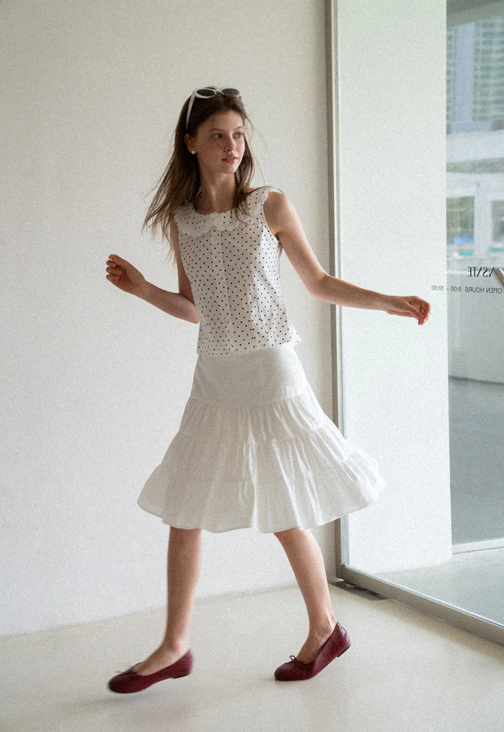 Tiered Ruffle Hem Skirt