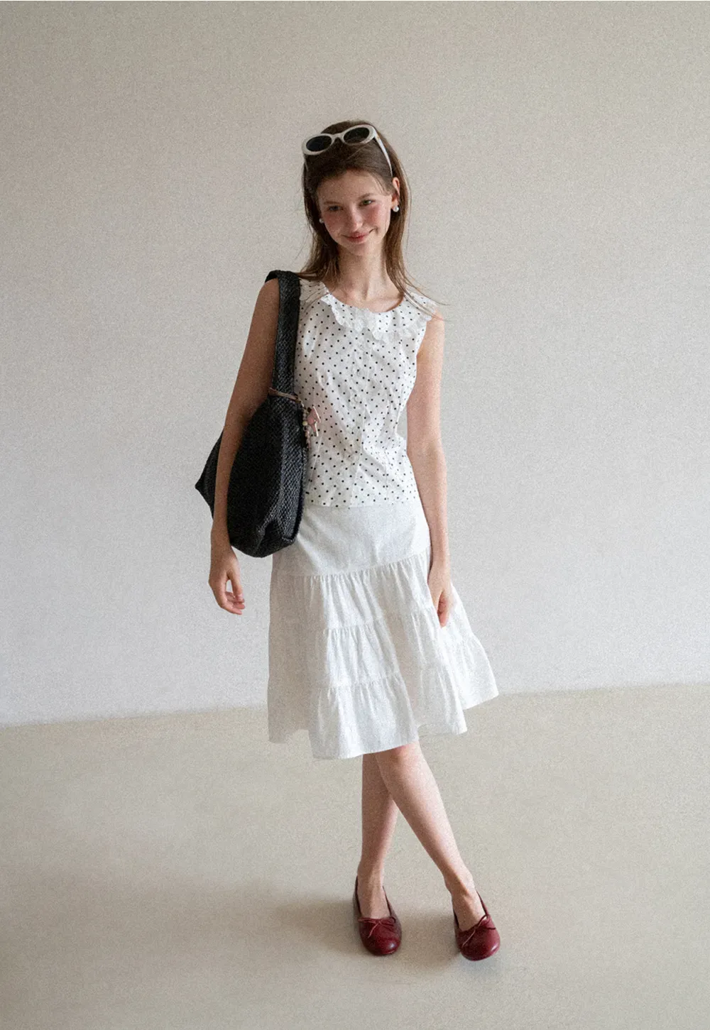 Tiered Ruffle Hem Skirt