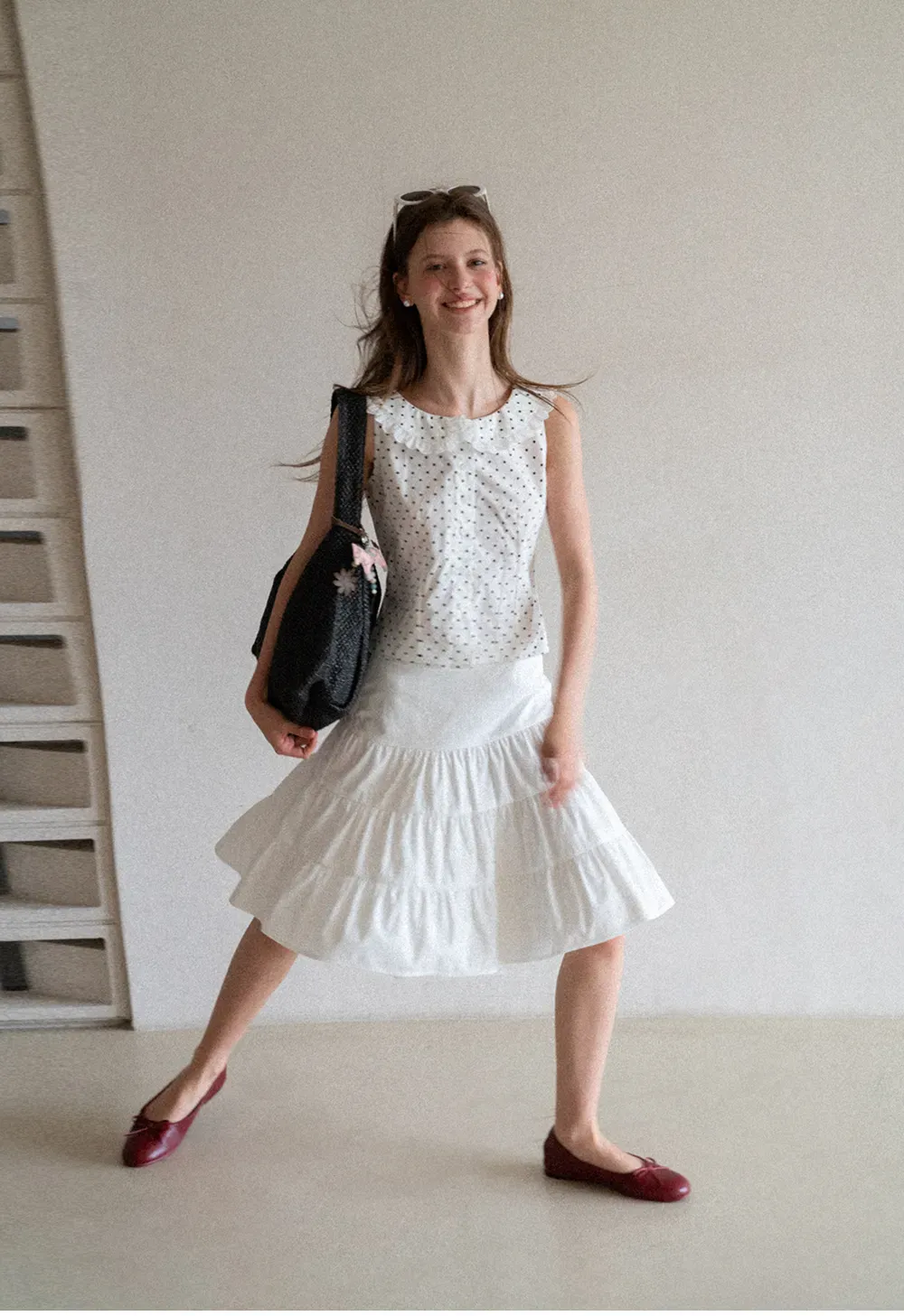 Tiered Ruffle Hem Skirt