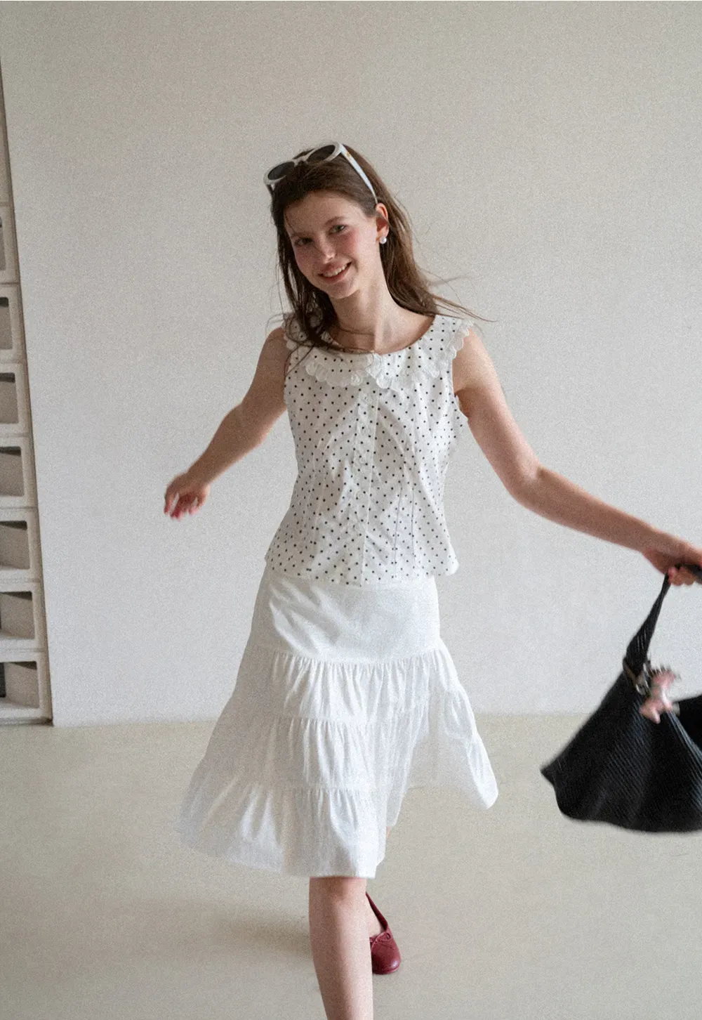 Tiered Ruffle Hem Skirt