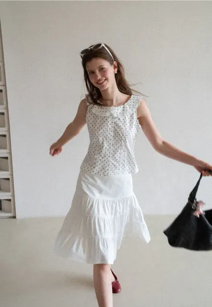 Tiered Ruffle Hem Skirt
