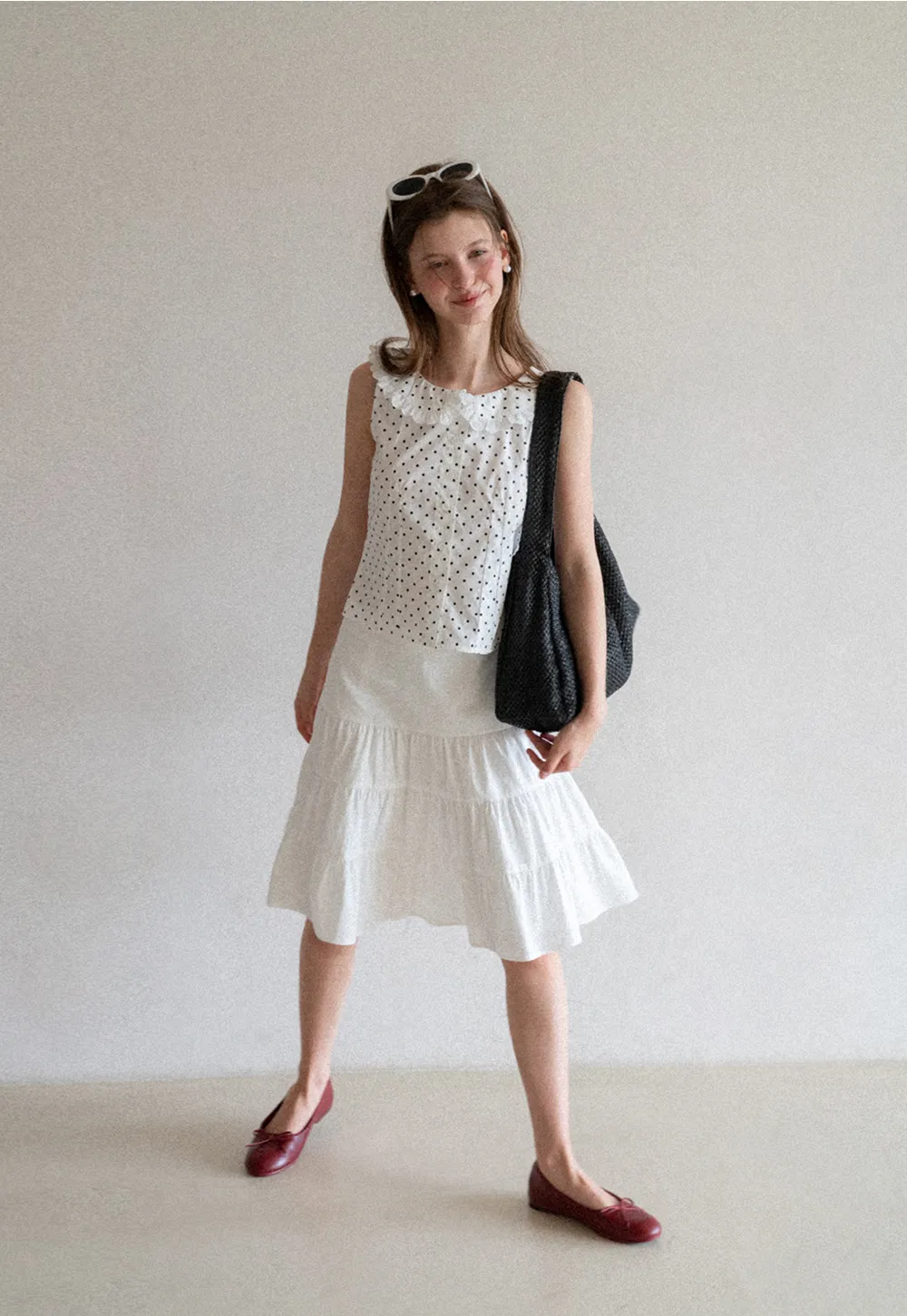 Tiered Ruffle Hem Skirt
