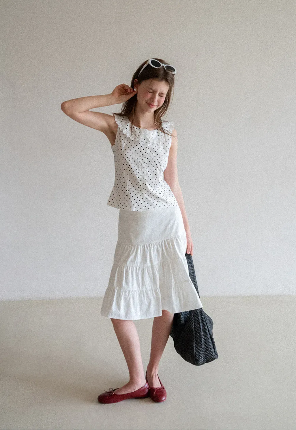 Tiered Ruffle Hem Skirt