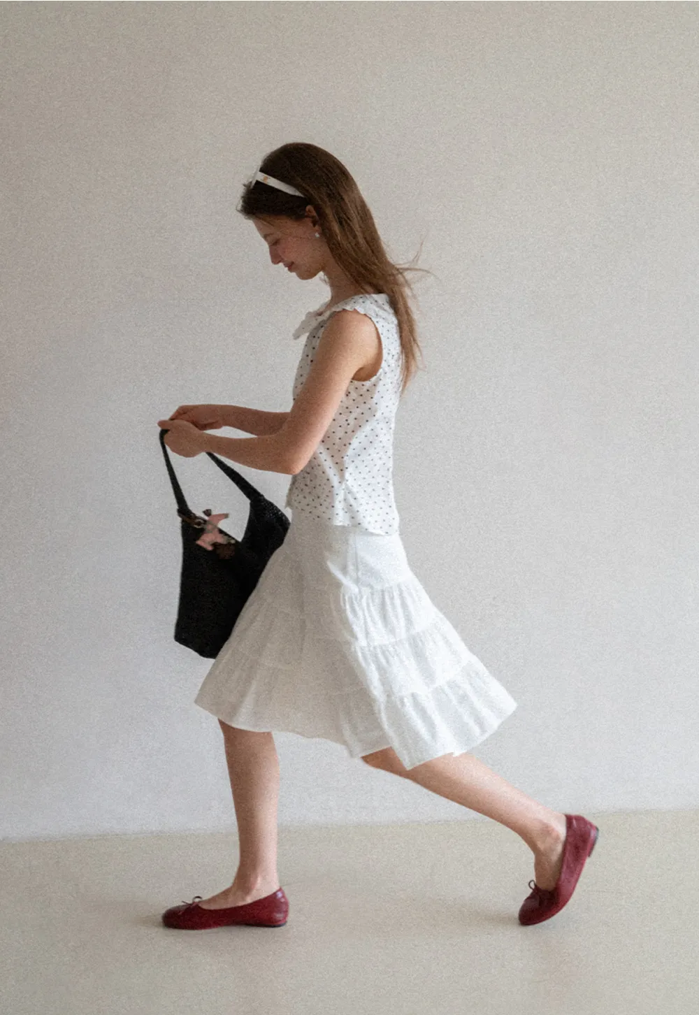 Tiered Ruffle Hem Skirt