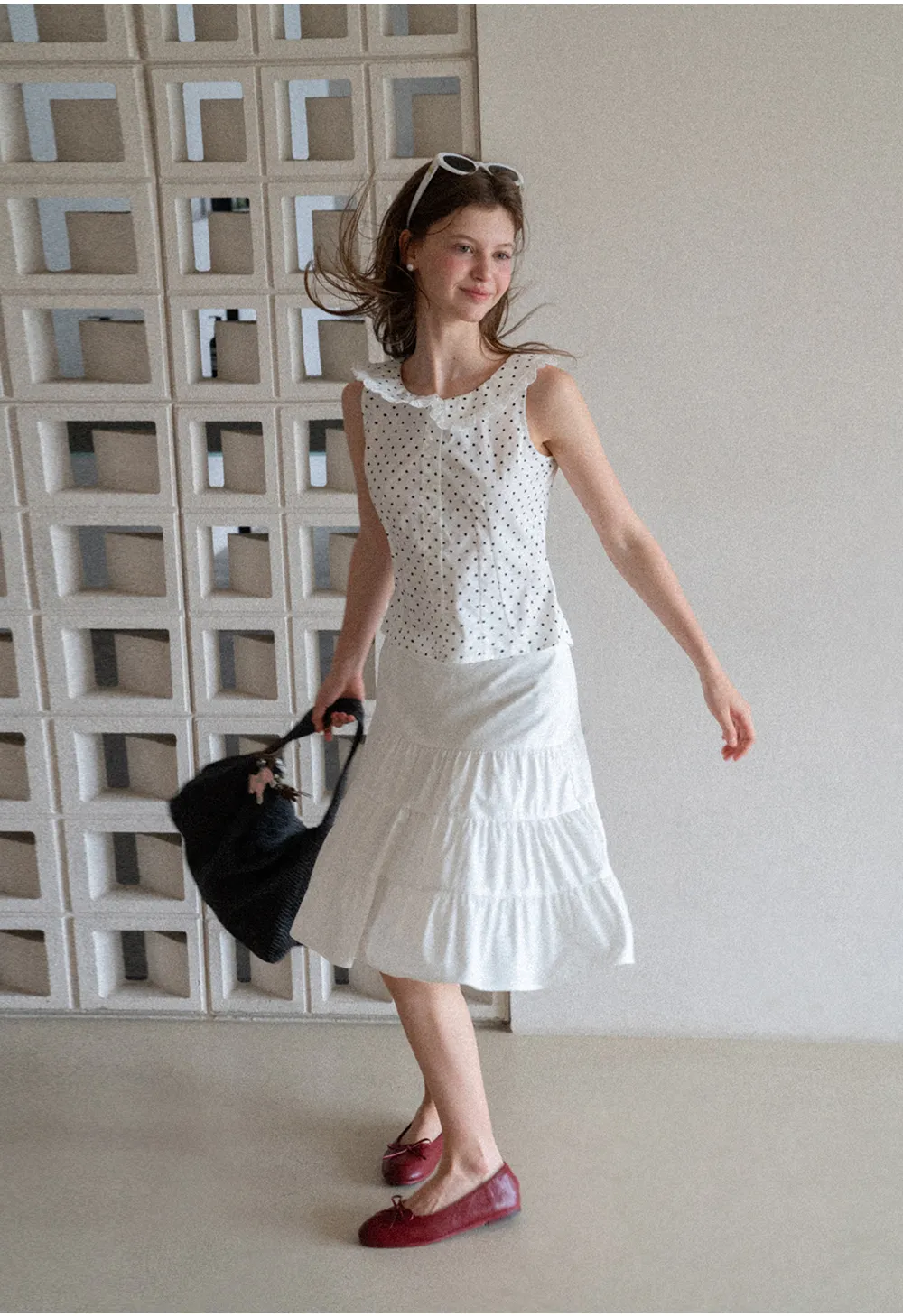 Tiered Ruffle Hem Skirt