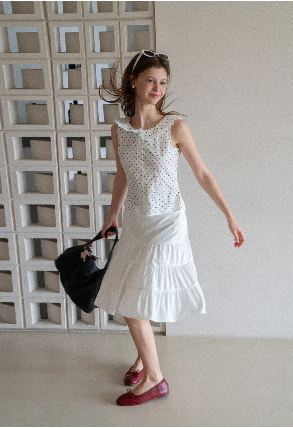 Tiered Ruffle Hem Skirt
