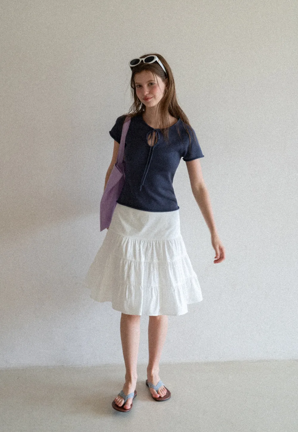 Tiered Ruffle Hem Skirt