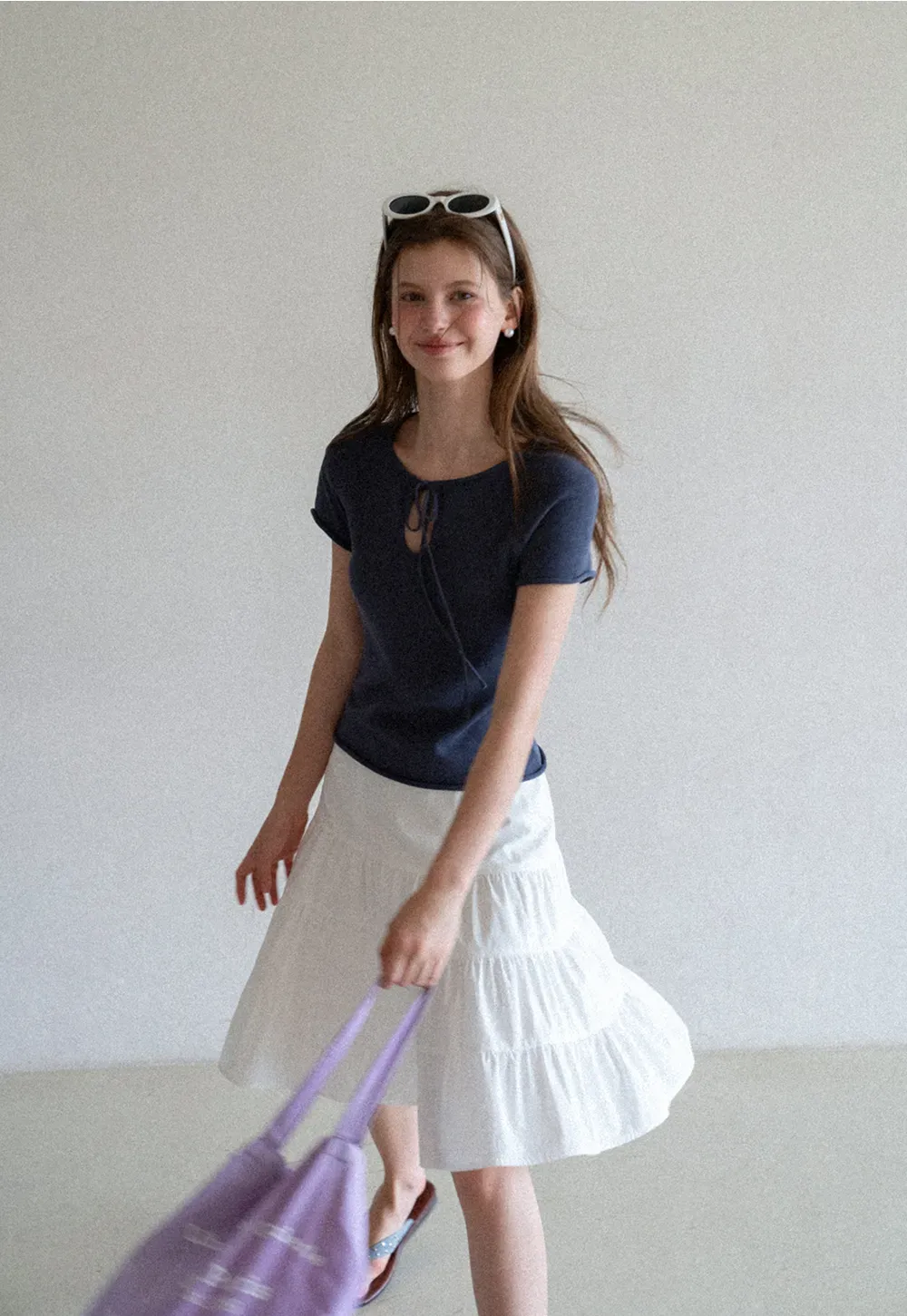 Tiered Ruffle Hem Skirt