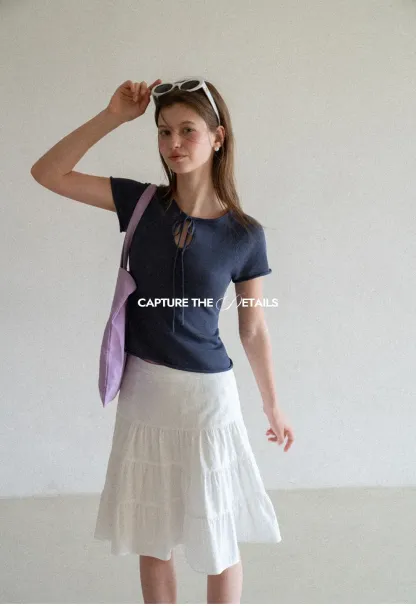 Tiered Ruffle Hem Skirt