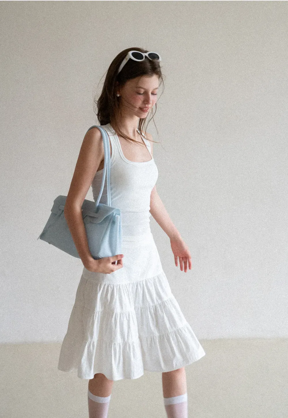 Tiered Ruffle Hem Skirt