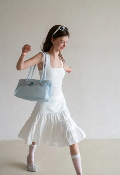 Tiered Ruffle Hem Skirt