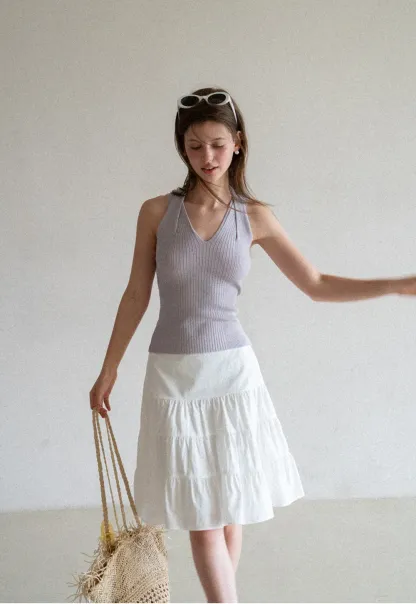 Tiered Ruffle Hem Skirt