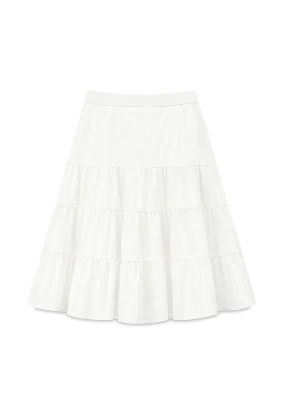 Tiered Ruffle Hem Skirt
