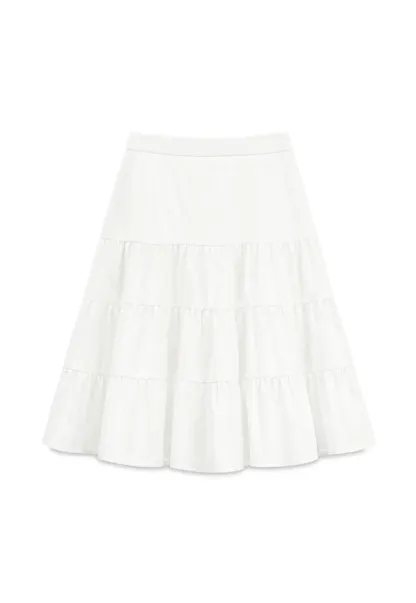 Tiered Ruffle Hem Skirt