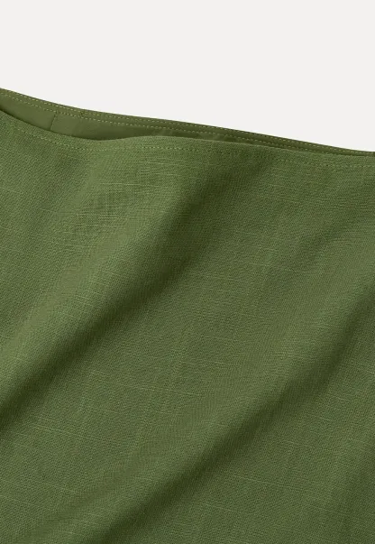 A-Line Midi Skirt with Clean Seam Detail