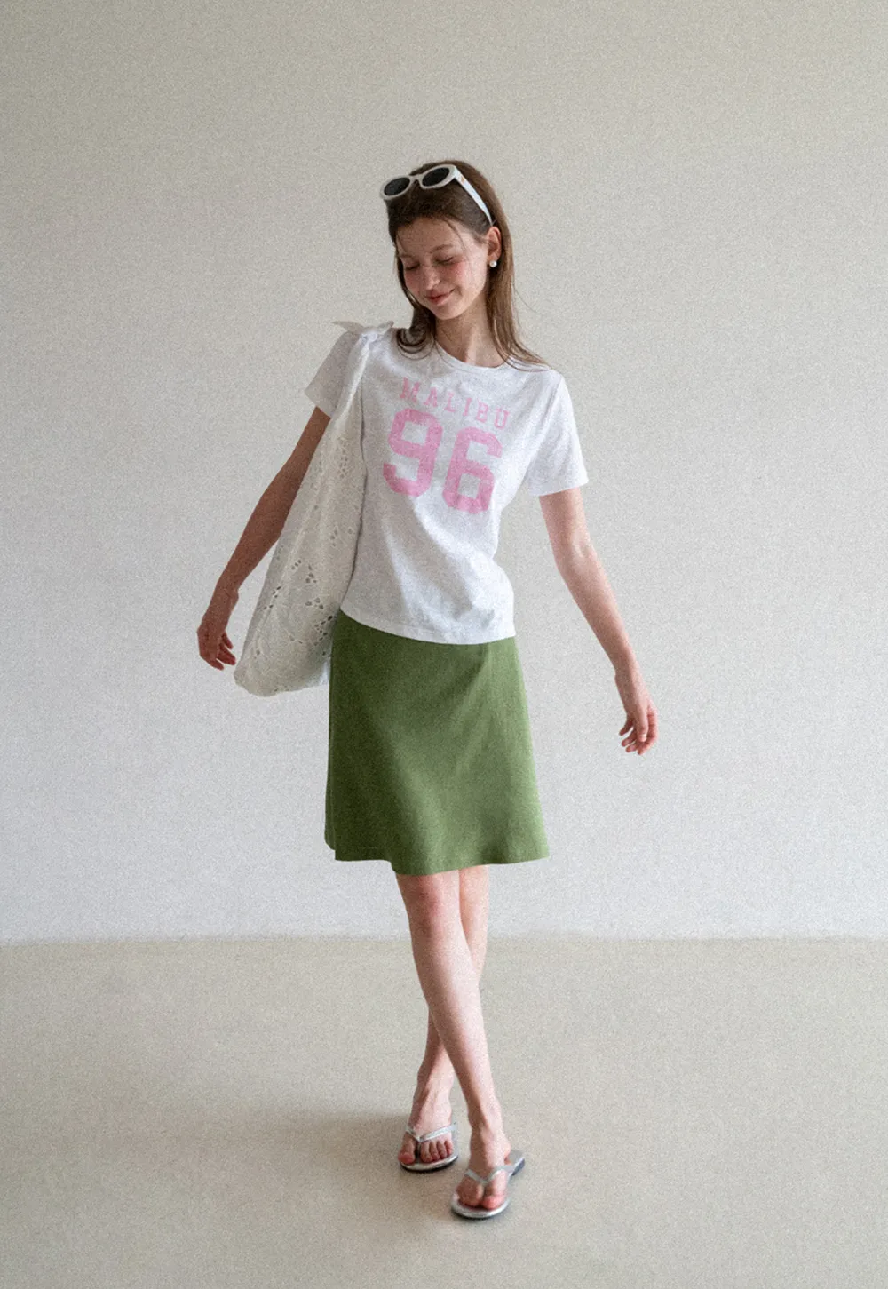 A-Line Midi Skirt with Clean Seam Detail