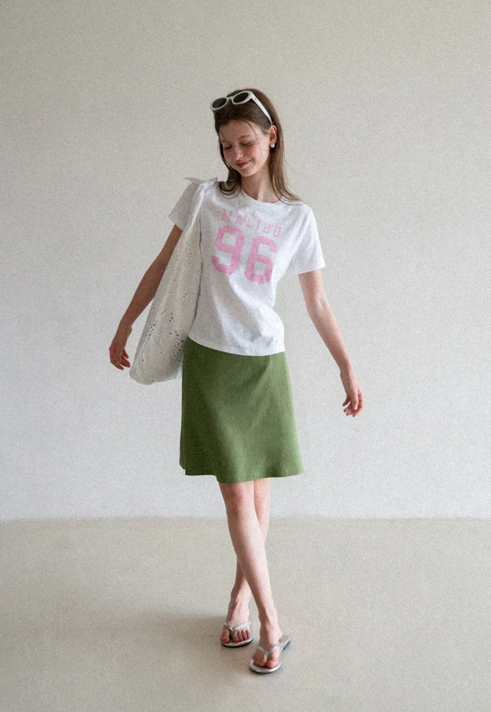 A-Line Midi Skirt with Clean Seam Detail