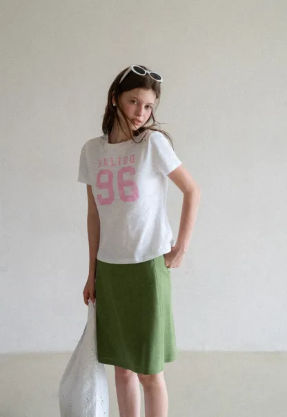 A-Line Midi Skirt with Clean Seam Detail
