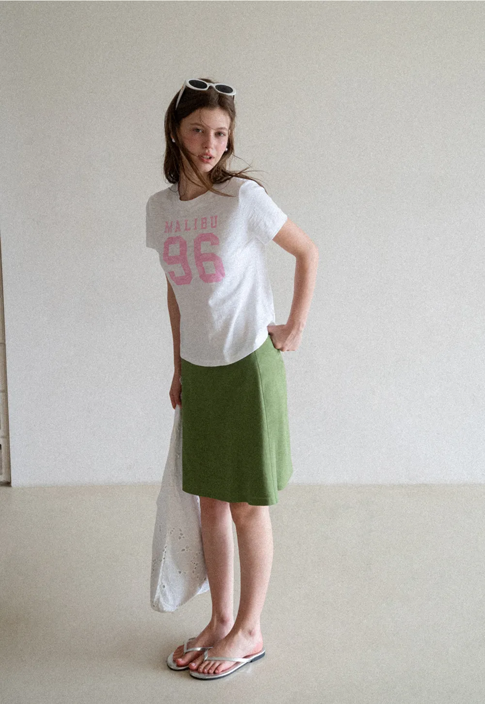 A-Line Midi Skirt with Clean Seam Detail