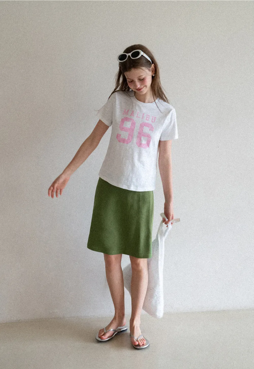A-Line Midi Skirt with Clean Seam Detail
