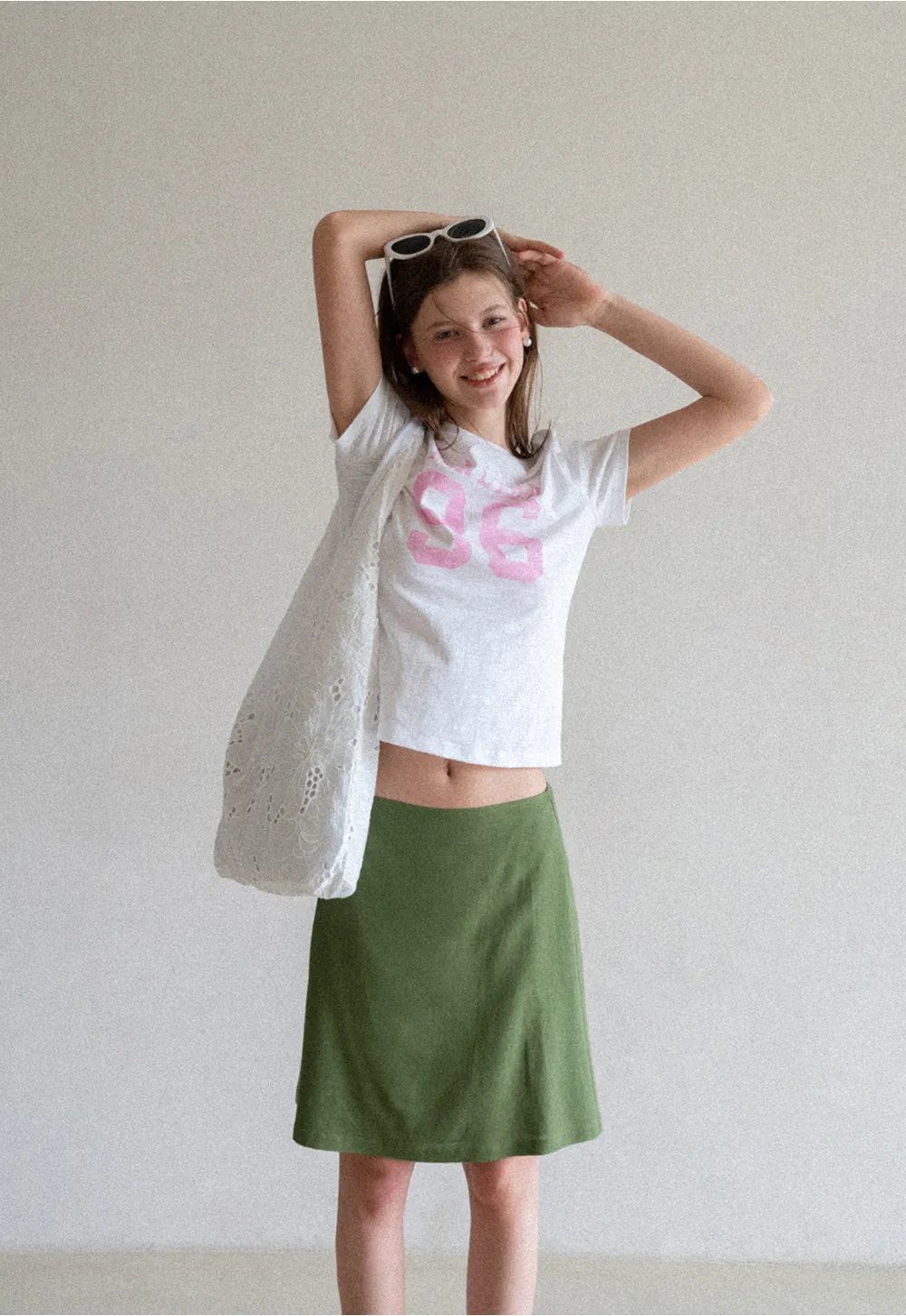 A-Line Midi Skirt with Clean Seam Detail