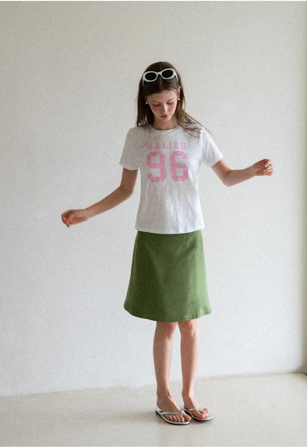 A-Line Midi Skirt with Clean Seam Detail