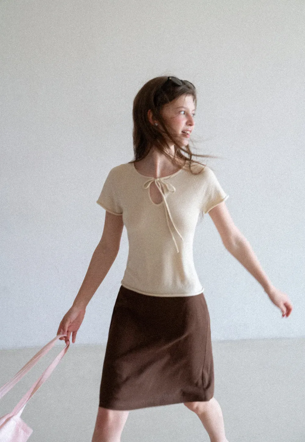 A-Line Midi Skirt with Clean Seam Detail