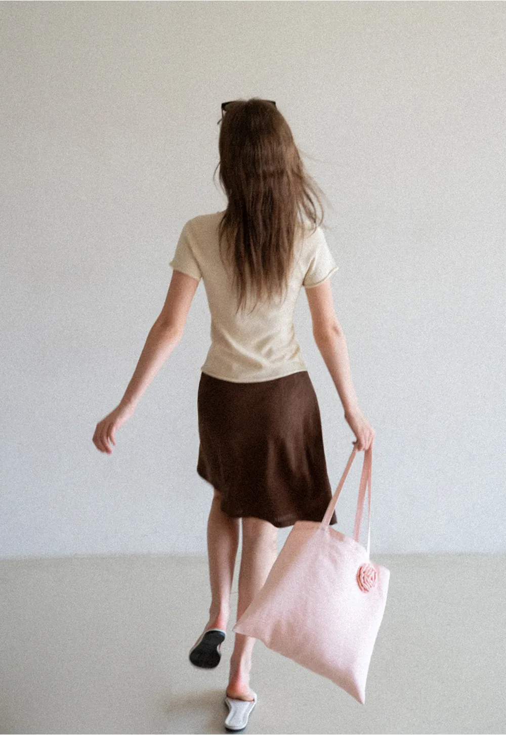A-Line Midi Skirt with Clean Seam Detail