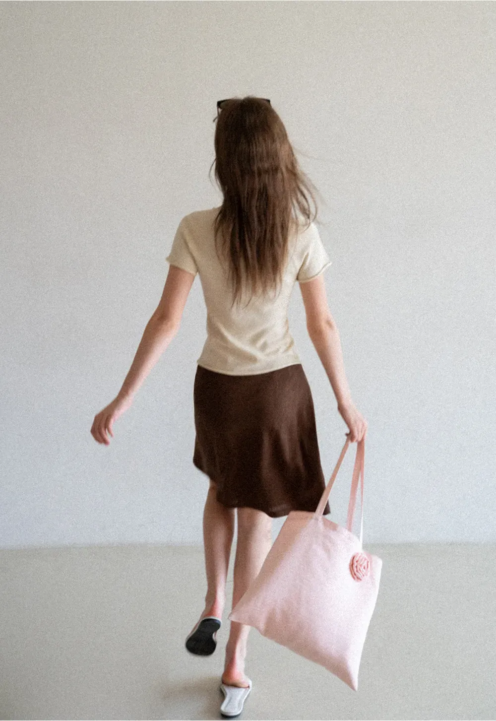A-Line Midi Skirt with Clean Seam Detail