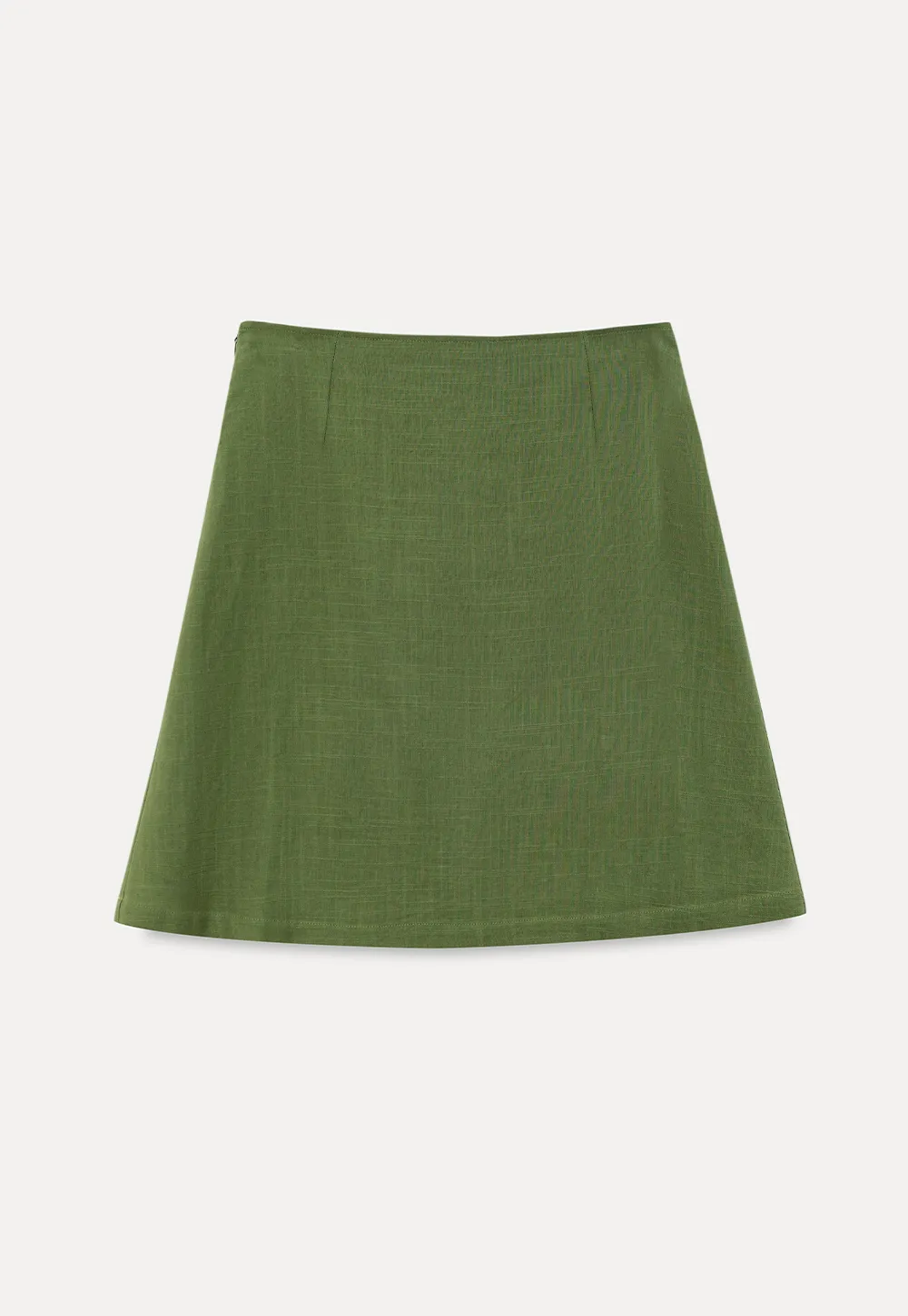 A-Line Midi Skirt with Clean Seam Detail