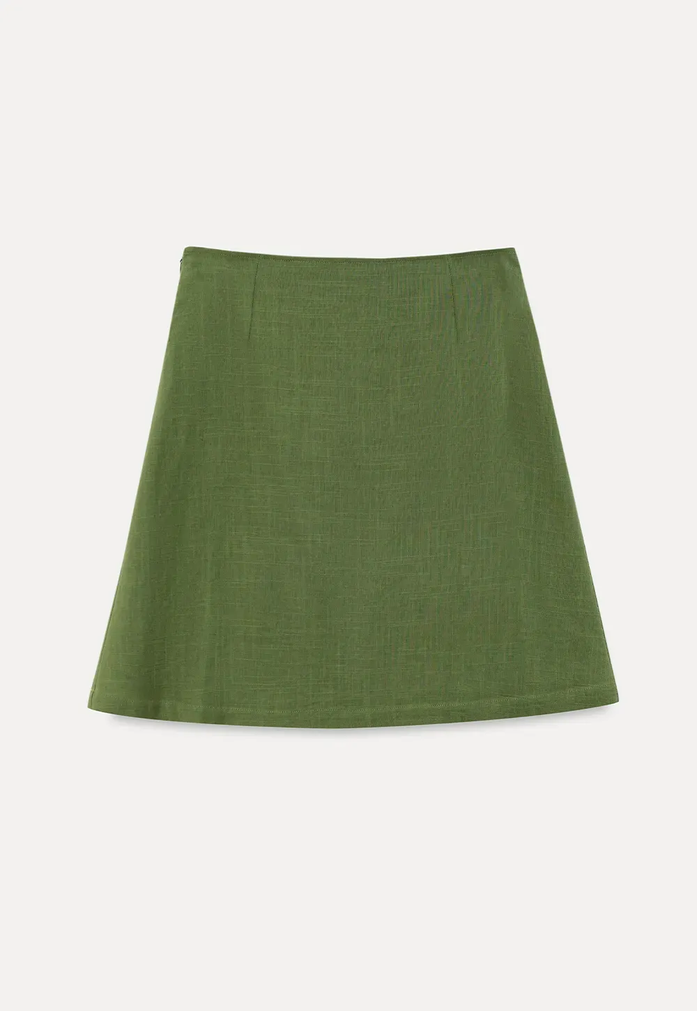 A-Line Midi Skirt with Clean Seam Detail