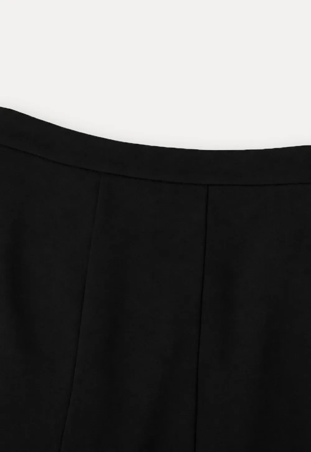 Flared Hem Midi Skirt