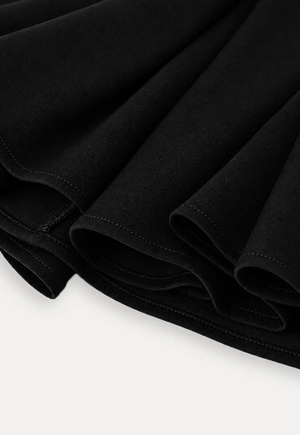 Flared Hem Midi Skirt