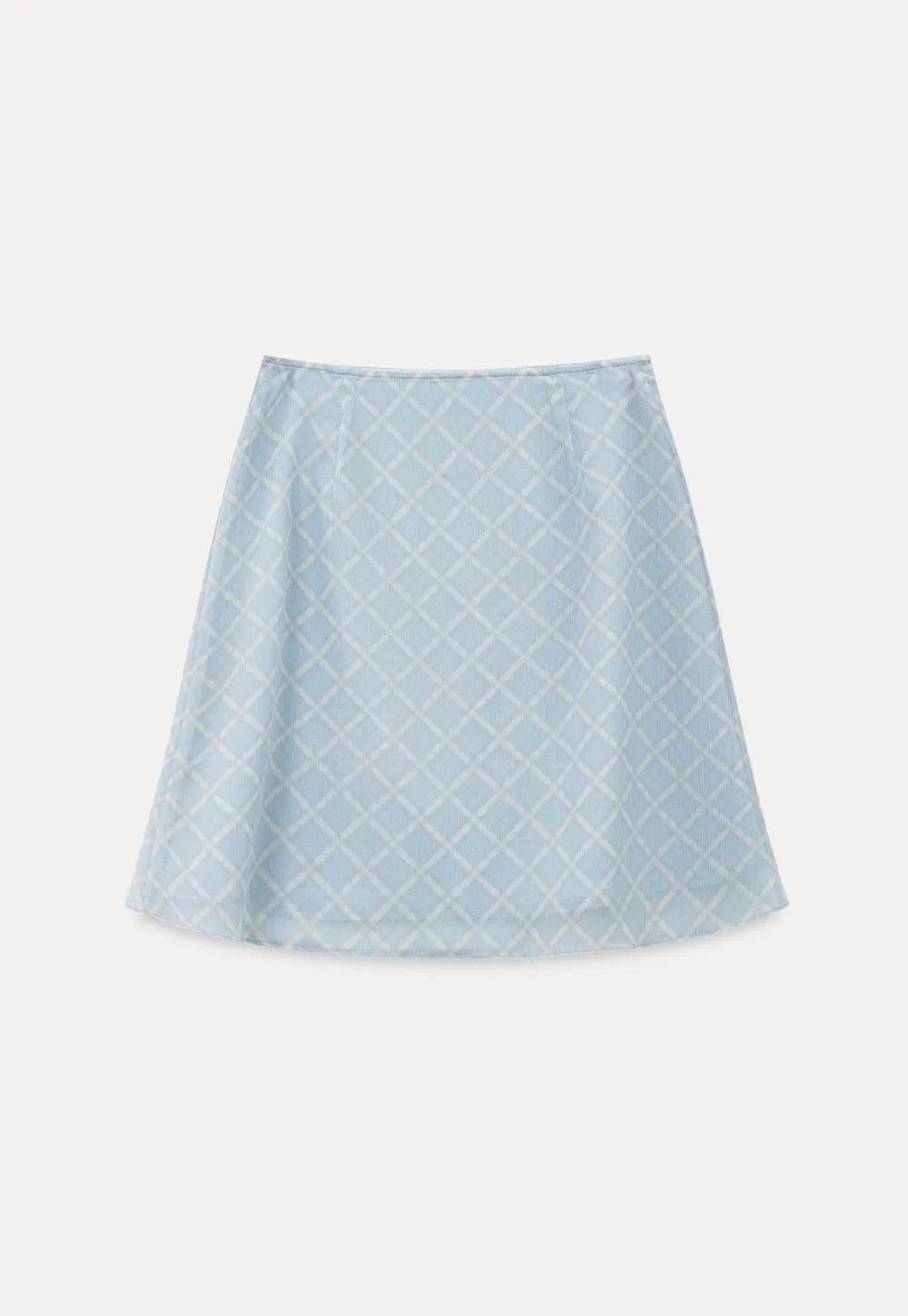 Diamond Patterned A Line Skirt