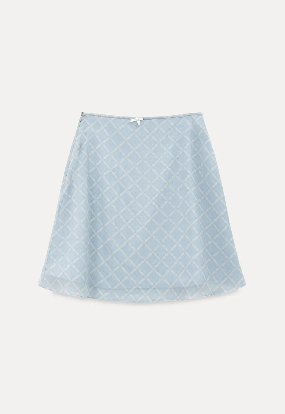 Diamond Patterned A Line Skirt