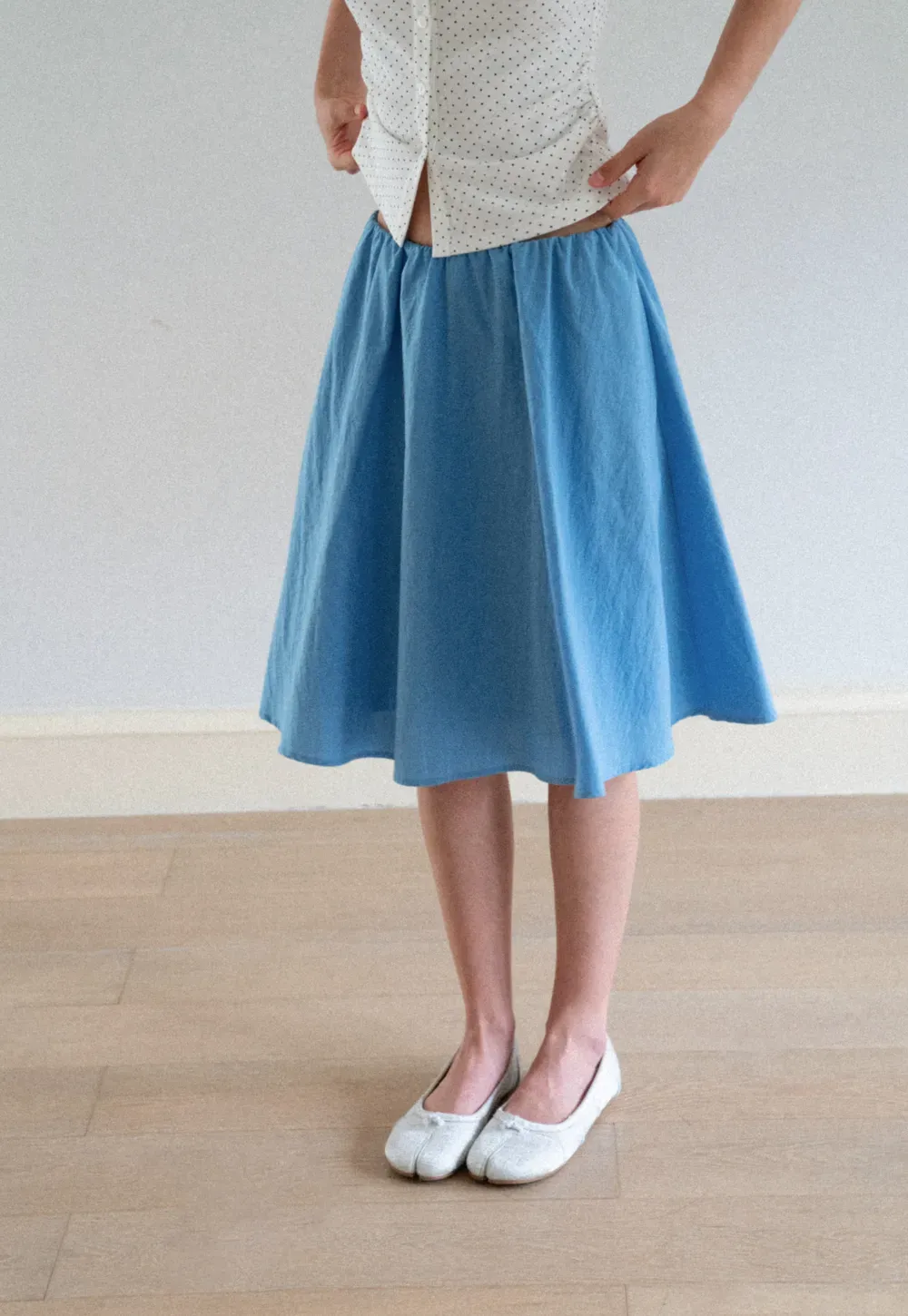 High Waist A Line Skirt