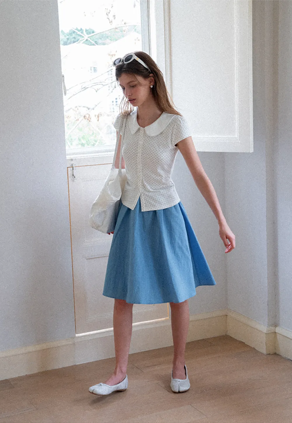 High Waist A Line Skirt