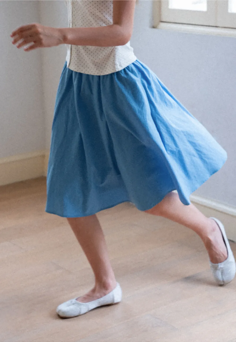 High Waist A Line Skirt